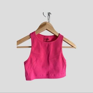 Pink crop top from garage